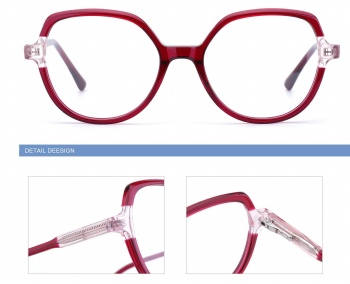 Mariposa Nuevo diseño de gafas de acetato laminado para mujer. MOQ 12pcs/color